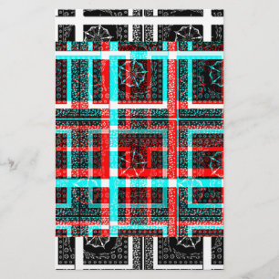 Färgfullt kvadratiskt Maze-geometriskt kontrollera