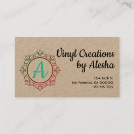 Färgfullt Mandala-Affärskort - Anpassa det! Visitkort