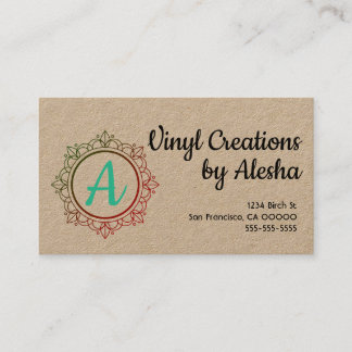 Färgfullt Mandala-Affärskort - Anpassa det! Visitkort