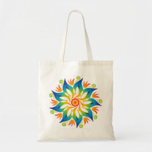 Färgfullt Mandala Flower Rainbow Energy Vibe Wheel