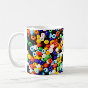 Färgfullt regnbåge i Pärlor Kaffemugg