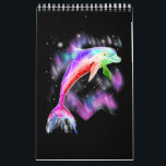 Färgfullt regnbåge rosa delfin Havsgalaxområde. Kalender<br><div class="desc">Färgfullt regnbåge rosa delfin Havsgalaxområde.</div>