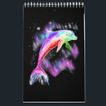 Färgfullt regnbåge rosa delfin Havsgalaxområde. Kalender<br><div class="desc">Färgfullt regnbåge rosa delfin Havsgalaxområde.</div>