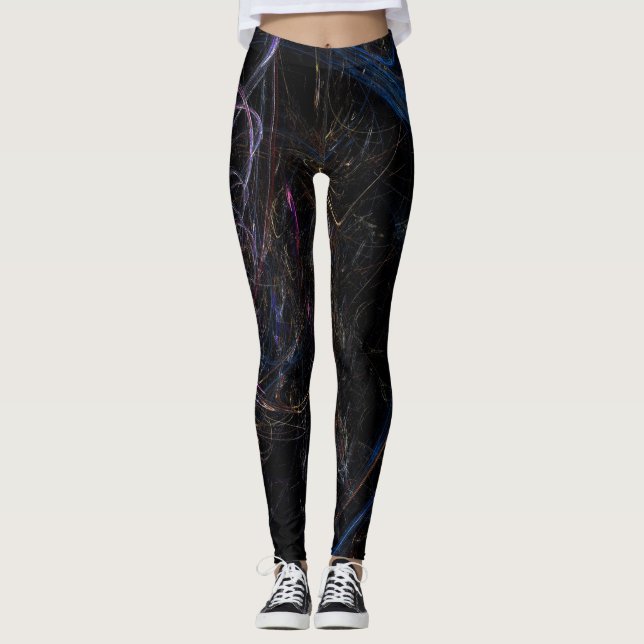 Färgfullt skript leggings (Framsida)