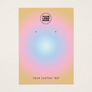 Färgfullt Visning för modern avläsning Visitkort