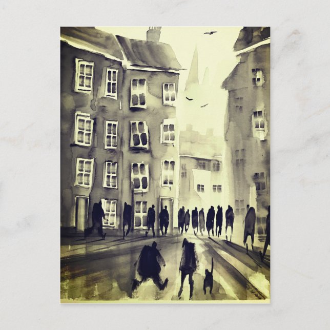 Färgfullt vykort för stadskonst nr 12 (Framsida)