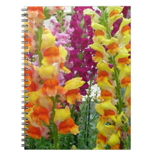 Färgfylld Blommigt för ögonblicksbilder Anteckningsbok