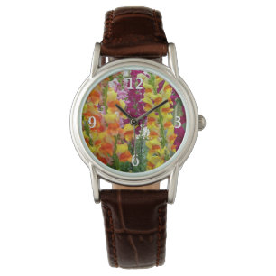 Färgfylld Blommigt för ögonblicksbilder Armbandsur