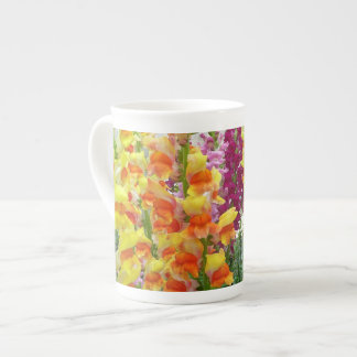 Färgfylld Blommigt för ögonblicksbilder Benporslin Mugg