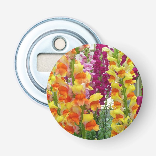 Färgfylld Blommigt för ögonblicksbilder Flasköppnare (Framsidan)