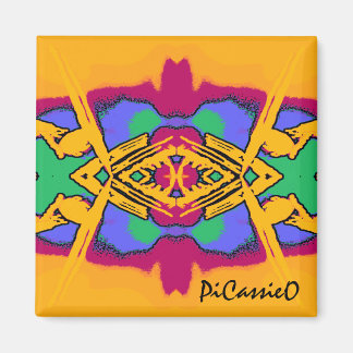 Färgfylld Geo Diamond Design Magnet