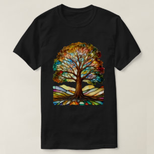 Färgfylld glasflaska Träd T Shirt