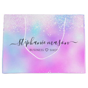 Färgfylld holografisk Glitter Pastel Girly