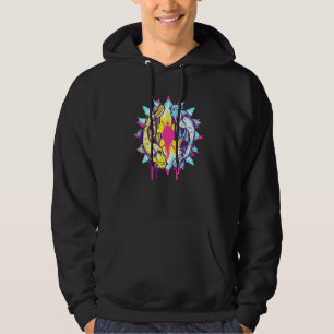 Färgfylld japansk koi Fish Carp Nishikigoi Hoodie