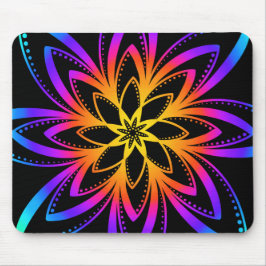 Färgfylld Mandala Mouse Pad Musmatta