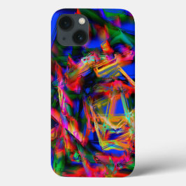 Färgfylld nedfläckad fyrkantig med "felaktiga pens