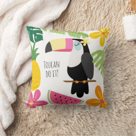 Färgfylld tropisk natur kudde