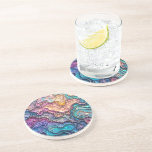 Färgfyllda Abalone Swirls Underlägg