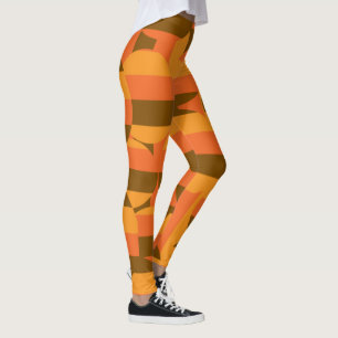 Färgfyllda abstrakter mönster leggings