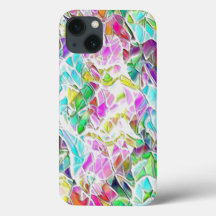 Färgfyllda abstrakter som doppats i vit mjölk sopp