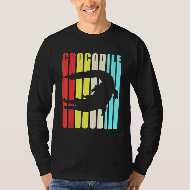 Färgfyllda Alligator Crokodile Kids T Shirt (Framsida)