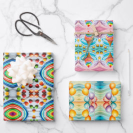 Färgfyllda barn som omformar Pappra platta Lakan-u