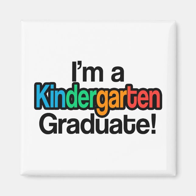 Färgfyllda barn Studenten Kindergarten Student Magnet (Framsidan)