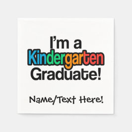 Färgfyllda barn Studenten Kindergarten Student Pappersservett