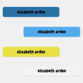 Färgfyllda barnskolartiklar vattentäta Namn bricka Klistermärke