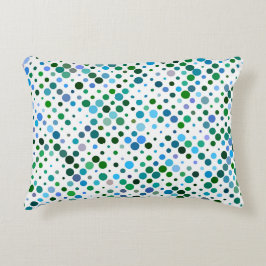 Färgfyllda, blå, Grönt och lavender-Lilor Prydnadskudde