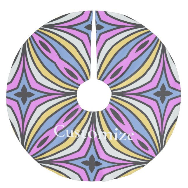 Färgfyllda blankprov Thunder_Cove Julgransmatta Borstad Polyester (Framsidan)