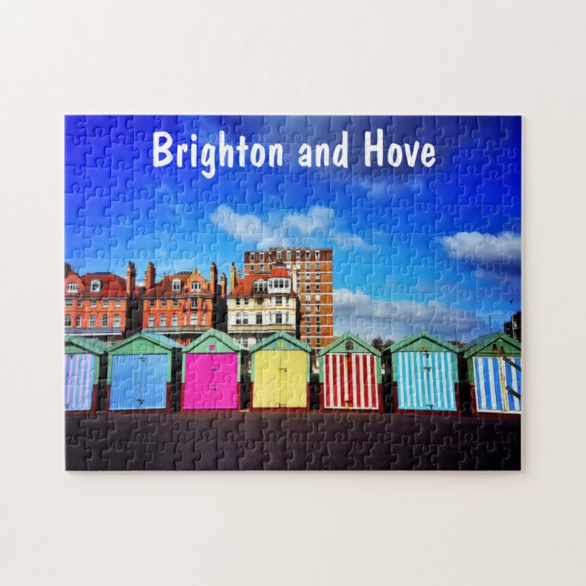 Färgfyllda Brighton- och Hove-sommarsäck Pussel (Horisontell)