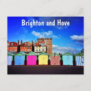 Färgfyllda Brighton- och Hove-sommarsäck Vykort
