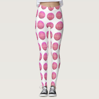 Färgfyllda cirkelformade geometriska former Leggin Leggings