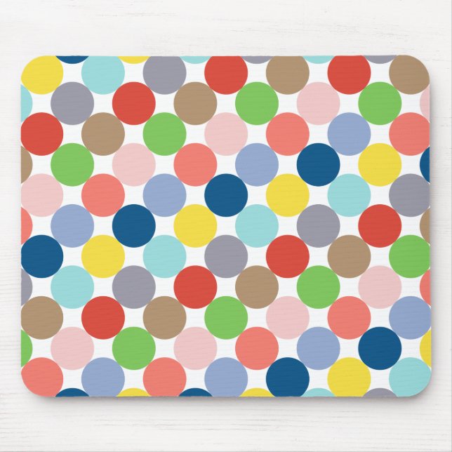 Färgfyllda cirklar av pastel färg.. musmatta (Framsidan)
