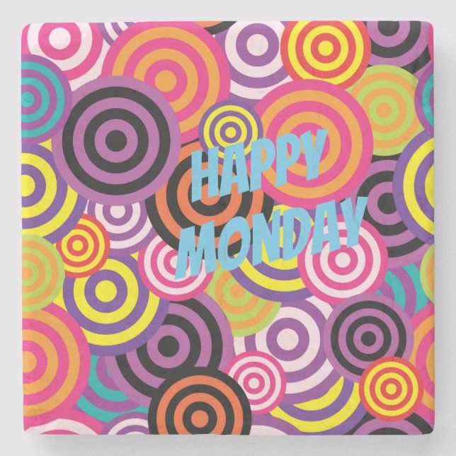 Färgfyllda cirklar stenunderlägg (Framsidan)