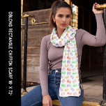 Färgfyllda cookies-Macaroner har lång rektangel Sjal<br><div class="desc">Lång rektangulär chiffonscarf med färgad makaronkaka mönster. Andra storlekar är tillgängliga. Anpassa den eller Redigera den med Pub i Design Verktyg för att lägga till text eller passning och ändra storlek på bilden.</div>