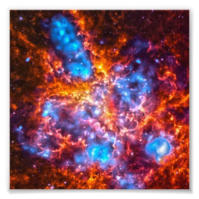Färgfyllda Cosmos Fototryck (Framsidan)