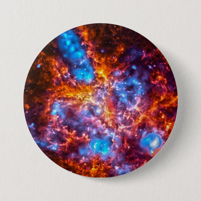 Färgfyllda Cosmos Knapp (Framsida)