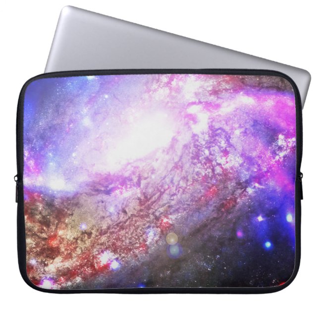 Färgfyllda Cosmos Laptop Fodral (Framsidan)