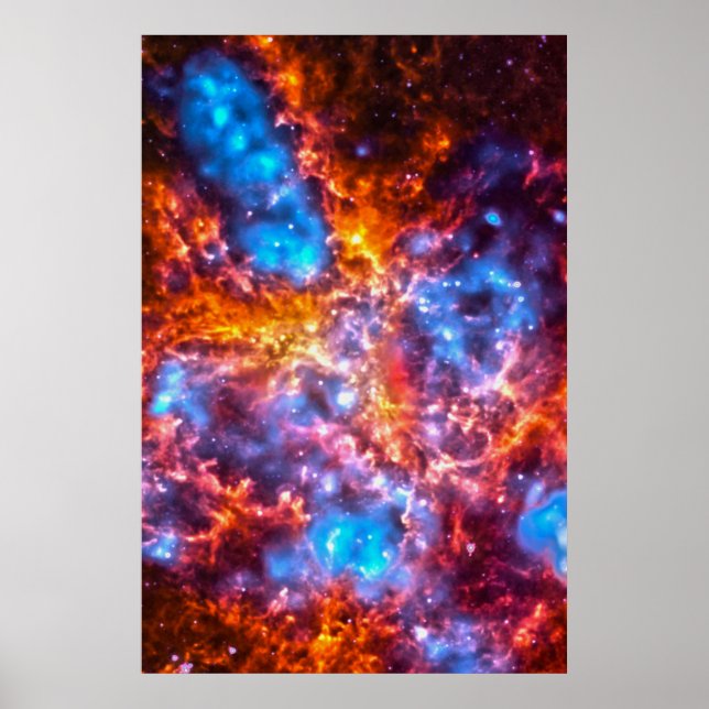 Färgfyllda Cosmos Poster (Framsidan)