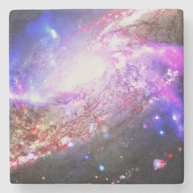 Färgfyllda Cosmos Stenunderlägg (Framsidan)