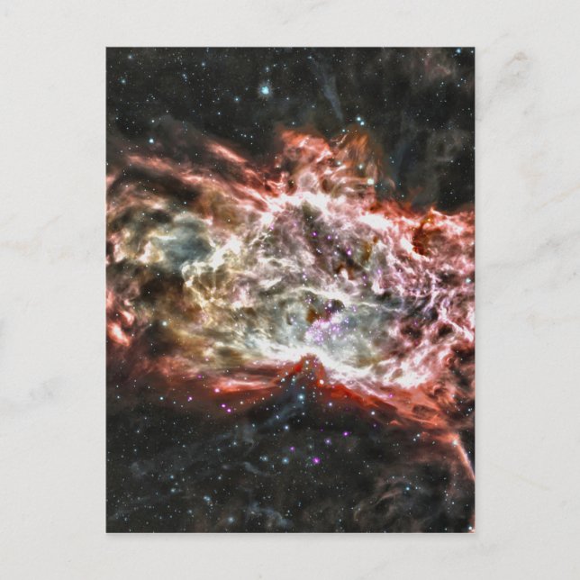 Färgfyllda Cosmos Vykort (Framsida)