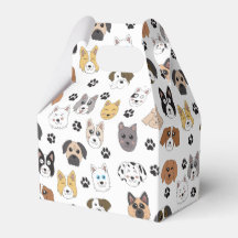 Färgfyllda Cute Funny Hundar och Hund Mönster Tass