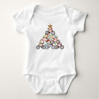 Färgfyllda cyklar Julgran Ornament Gifts