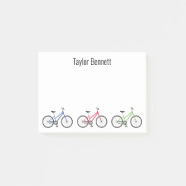 Färgfyllda cyklar Personlig Anteckningsblocket Pos Post-it Block