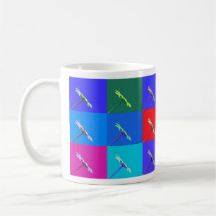 Färgfyllda Daisy, Abstrakt Kaffe Mugg