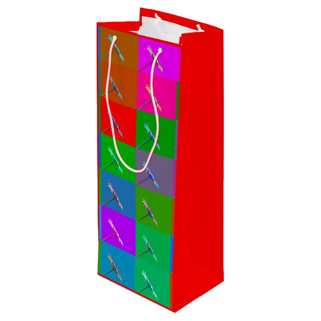 Färgfyllda Daisy, Abstrakt liten utskrift (Baksidan Vinklad)