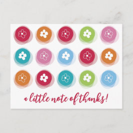 Färgfyllda Daisy vid Barns födelsedag Tack Vykort