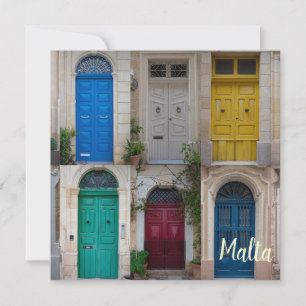 Färgfyllda dörrar på Malta
